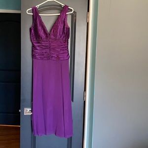 Purple semi-formal dress